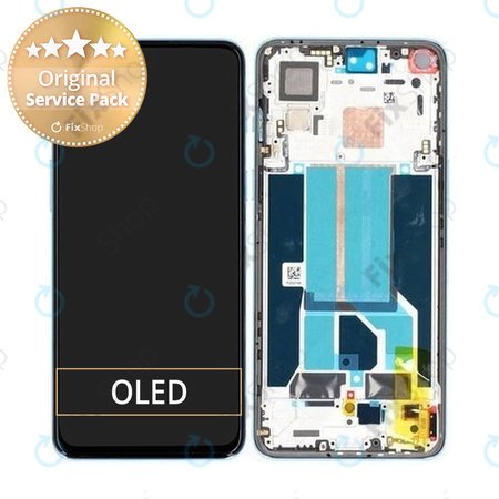 OnePlus Nord 2 5G - LCD Display + Touch Screen + Frame (Blue Haze) - 2011100359 Genuine Service Pack