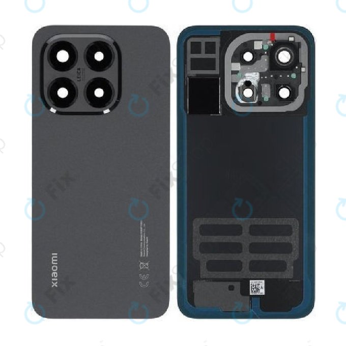Battery Cover for Xiaomi 15T 5G, Black, 5600090O12A00, Genuine Service Pack