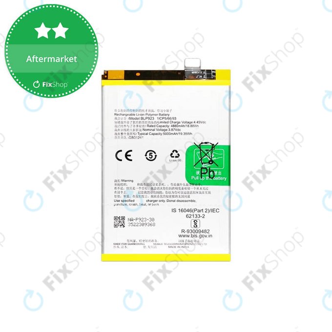 Oppo A78 Battery BLP923 5000mAh FixShop