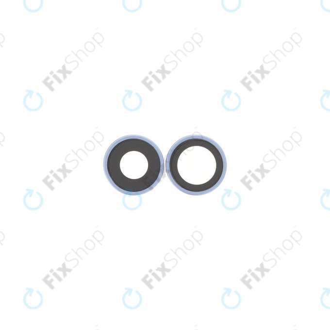 Apple iPhone 17 - Rear Camera Lens with Frame (Mist Blue) - 2pcs