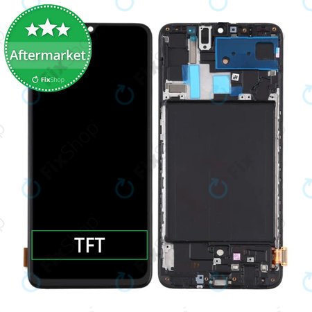 Samsung Galaxy A70 A705F - LCD Display + Touch Screen + Frame (Black) TFT