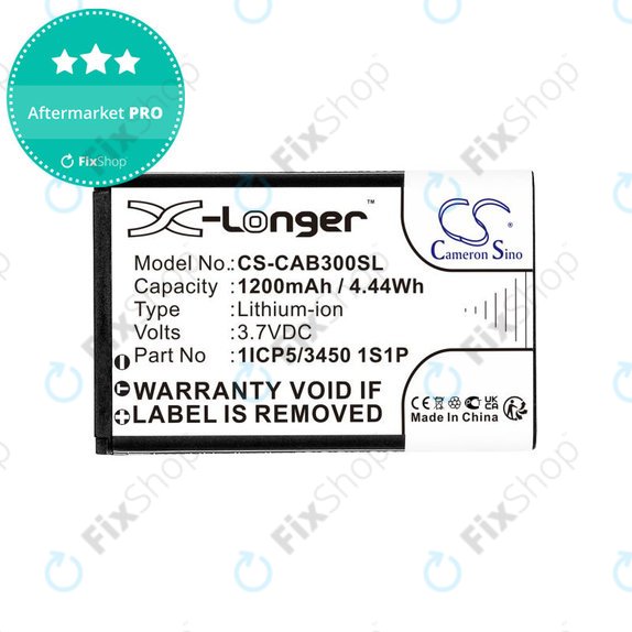 Battery for Cat B30, 1200mAh, Li-Ion, 3.7V, 1ICP5/3450 1S1P, HQ