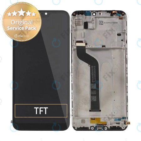 Xiaomi Mi A2 Lite (Redmi 6 Pro) - LCD Display + Touch Screen + Frame (Black) - 560610035033 Genuine Service Pack