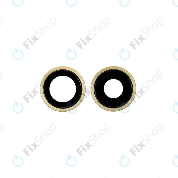 Apple iPhone 11 - Rear Camera Lens with Frame (Yellow) - 2pcs