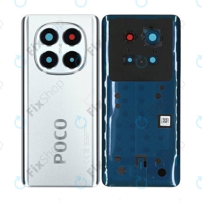 Xiaomi Poco X7 24095PCADG - Battery Cover (Silver) - 5600060O16P00 Genuine Service Pack