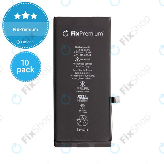 Battery 10 Pack for iPhone 11, 3110mAh, FixPremium