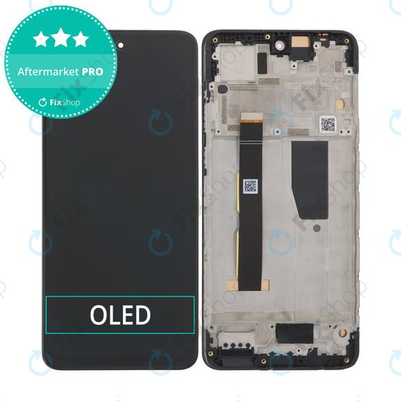 Motorola Moto G84 XT2347 - LCD Display + Touch Screen + Frame (Black) OLED