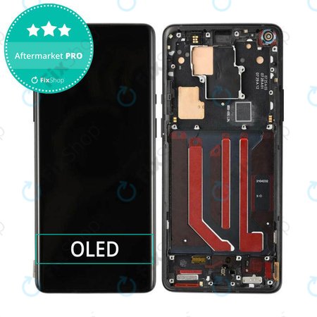 OnePlus 8 Pro - LCD Display + Touch Screen + Frame (Black) OLED