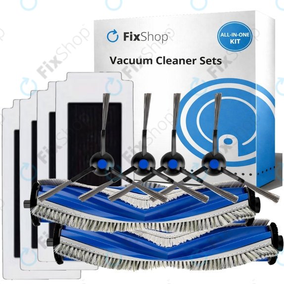 Replacement set for Ecovacs Omni T30 (2x Main brush, 4x Filter, 4x Side brush)