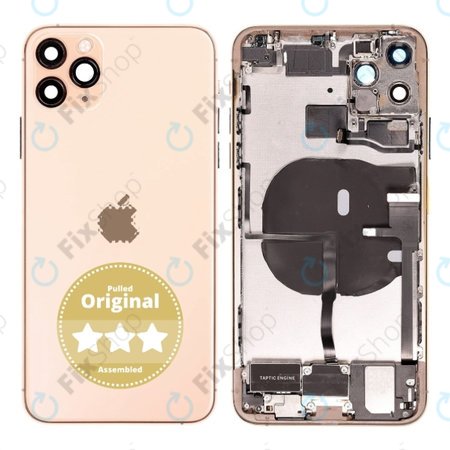 Apple iPhone 11 Pro Max - Rear Housing (Gold) Pulled