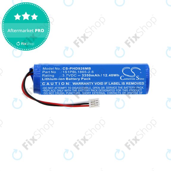 Battery for Philips Avent SCD923P, SCD923/26, Avent SCD923, 3350mAh, Li-ion, 3.7V, 1S1PBL1865-2.6, HQ