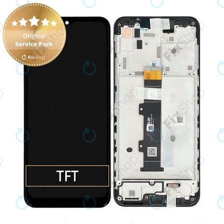 Motorola Moto G30 XT2129 - LCD Display + Touch Screen + Frame (Phantom Black) - 5D68C18187 Genuine Service Pack