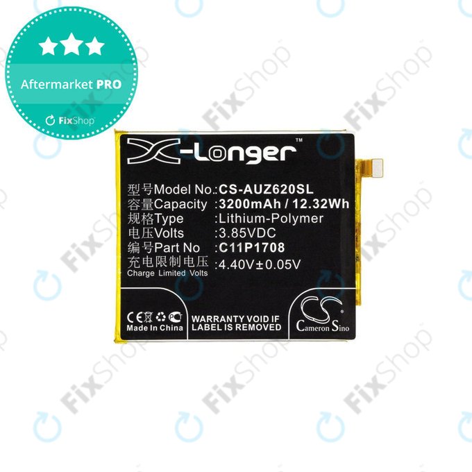 Asus Zenfone 5 ZE620KL, 5 A500CG - Battery C11P1708 3200mAh HQ
