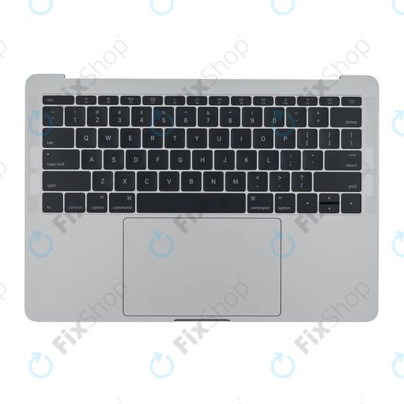 Apple MacBook Pro 13" A1708 (Late 2016 - Mid 2017) - Top Keyboard Frame + Keyboard US + Microphone + Trackpad + Speakers (Silver)