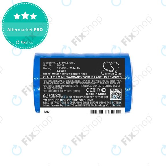 Battery for Servox Digital XI Speech, Servox Speech, 230mAh, Ni-MH, 7.2V, 19632, HQ