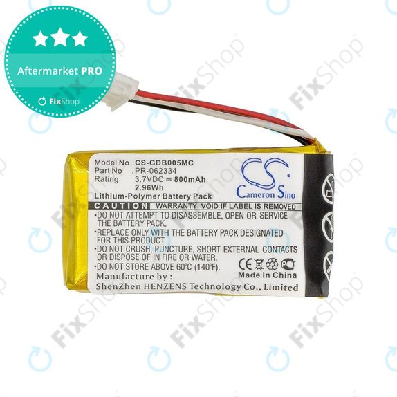Battery for GoPro Hero +, 800mAh, Li-Polymer, 3.7V, PR-062334, HQ
