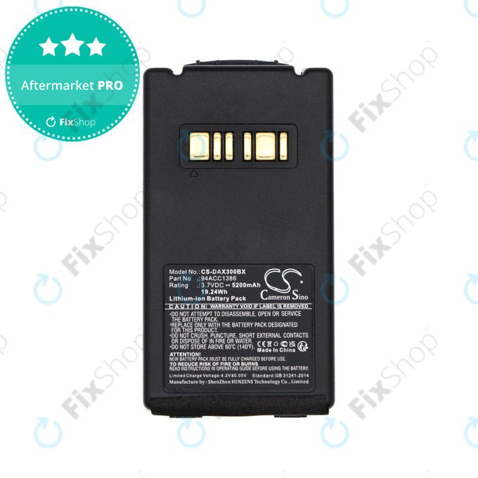 Battery for Datalogic Falcon X3, Falcon X3+, Falcon X4, 5200mAh, Li-Ion, 3.7V, 94ACC1386, HQ