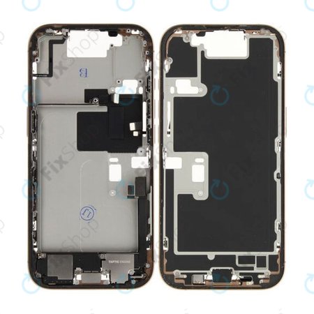 Apple iPhone 16 Pro - Middle Frame + Power + Volume Buttons (Desert Titanium)