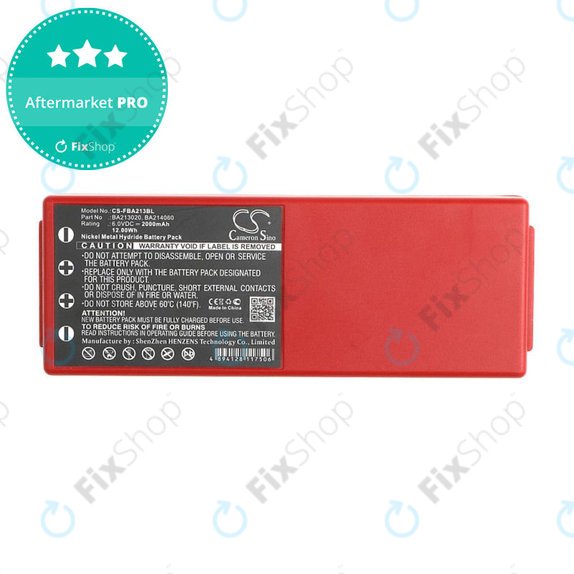 Battery for HBC Radiomatic Spectrum, 2000mAh, Ni-MH, 6V, BA214061, HQ