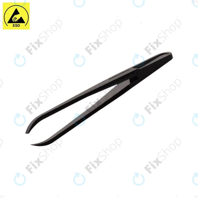 Plastic Antistatic Tweezer with Thin Curved Tip