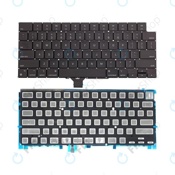Apple MacBook Pro 14" M1 Pro A2442 (2021), 16" M1 Max A2485 (2021) - Keyboard + Backlight US