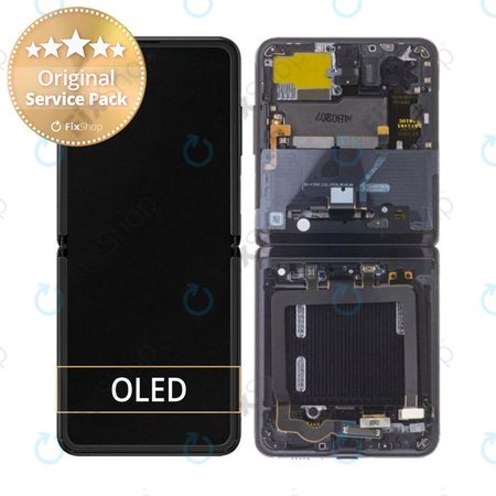 Samsung Galaxy Z Flip F700N - LCD Display + Touch Screen + Frame (Thom Browne Edition) - GH82-22215C Genuine Service Pack