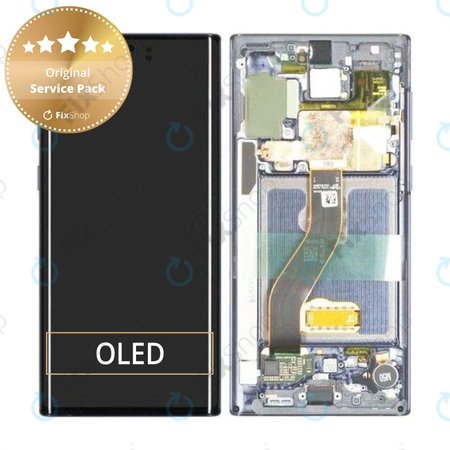 Samsung Galaxy Note 10 - LCD Display + Touch Screen + Frame (Aura Glow) - GH82-20817C, GH82-20818C Genuine Service Pack