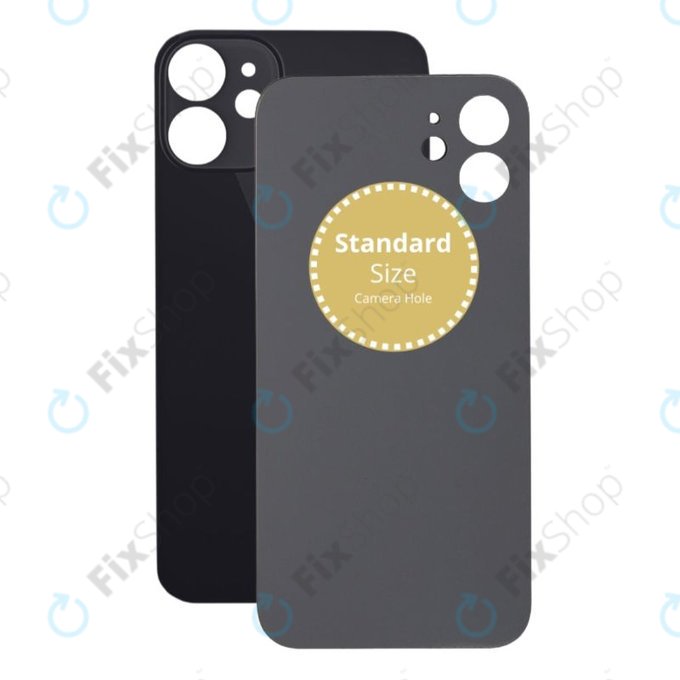 Apple iPhone 12 Mini - Rear Housing Glass (Black)