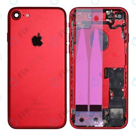 Apple iPhone 7 - Rear Housing with Small Parts (Red)