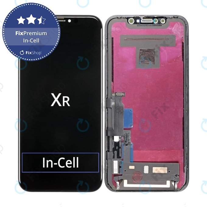 Display In-Cell for iPhone XR, Touch Screen with Frame, FixPremium