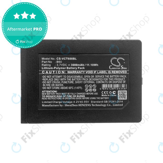 Battery for Vectron Mobilepro 3, Vectron Mobilepro III, 3000mAh, Li-Pol, 3.7V, B60, HQ