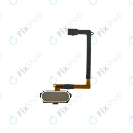 Samsung Galaxy S6 G920F - Home Button + Flex cable (Gold Platinum) - GH96-08166C Genuine Service Pack