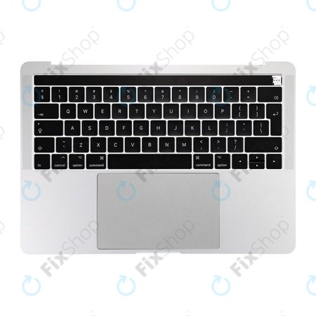 Apple MacBook Pro 13" A1706 (Late 2016 - Mid 2017) - Top Keyboard Frame + Keyboard UK + Microphone + Trackpad + Speakers (Silver)
