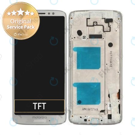 Motorola Moto G6 XT1925 - LCD Display + Touch Screen + Frame (Silver) - 5D68C10108 Genuine Service Pack