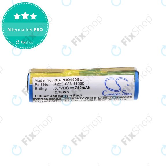Battery for Philips 8895XL, 750mAh, Li-Ion, 3.7V, 036-11290, HQ