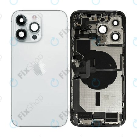 Apple iPhone 14 Pro Max - Rear Housing with Small Parts (Silver)