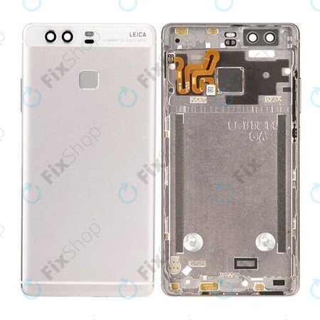 Huawei P9 - Battery Cover + Fingerprint Sensor (Silver) - 02350SQK