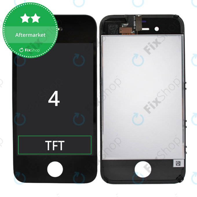Display for iPhone 4, Black, Touch Screen with Frame