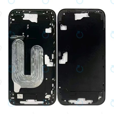 Apple iPhone 16 Plus - Middle Frame + Power + Volume Buttons (Black)