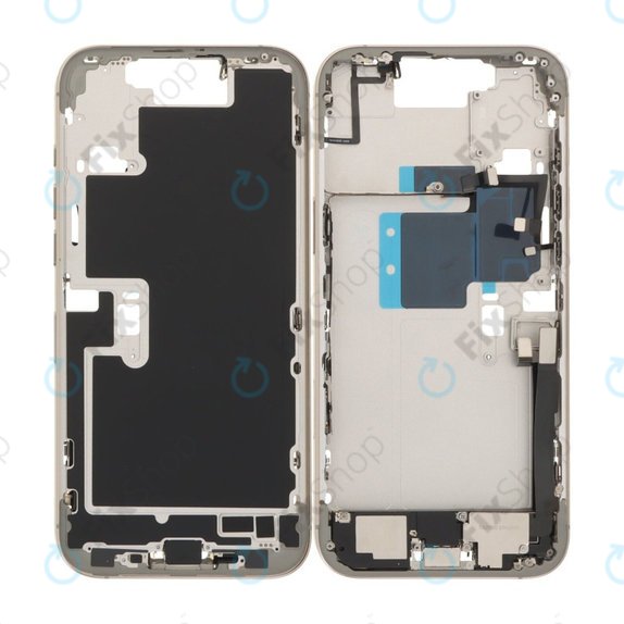 Apple iPhone 16 Pro Max - Middle Frame + Power, Volume and Camera Buttons (Natural Titanium)