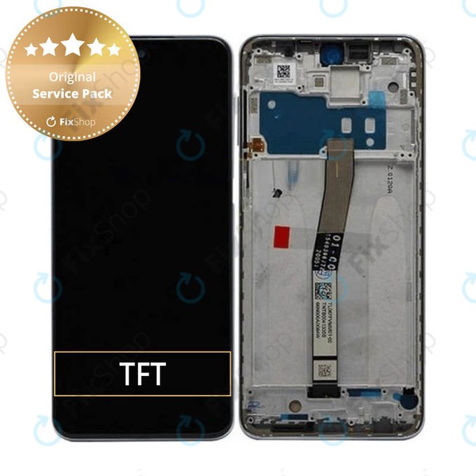 Xiaomi Redmi Note 9 Pro - LCD Display + Touch Screen + Frame (Interstellar Grey) - 560003J6B200 Genuine Service Pack