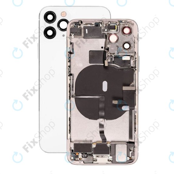 Apple iPhone 11 Pro - Rear Housing with Small Parts (Silver)