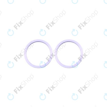 Apple iPhone 11, 12, 12 Mini - Rear Camera Lens Frame (Purple) - 2pcs