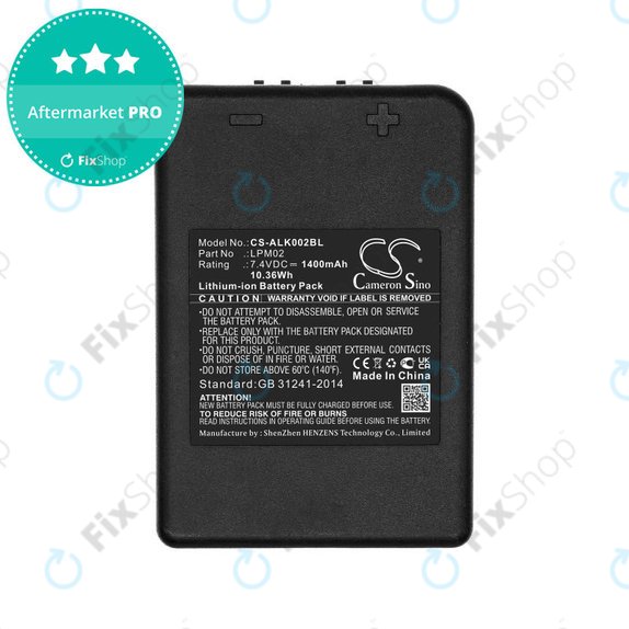 Battery for Autec Funkfernsteuerung Air, Modular AJM, 1400mAh, Li-Ion, 7.4V, LPM02, HQ