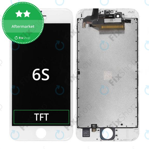 Display for iPhone 6S, White, Touch Screen with Frame