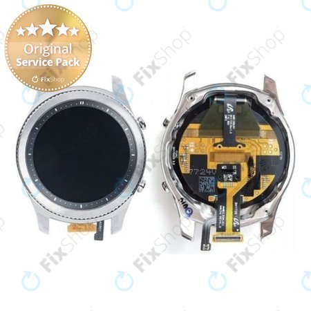 Samsung Gear S3 Classic R770 - LCD Display + Touch Screen + Frame (Silver) - GH97-19608A Genuine Service Pack