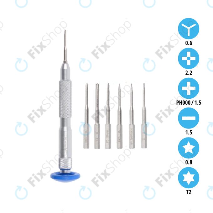 Nanch 6in1 Portable - Precission Vanadium Steel Screwdriver