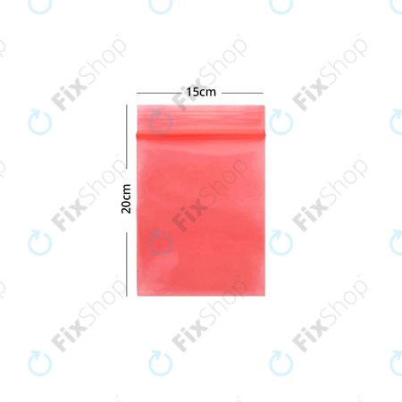 ESD Antistatic ZIP Lock Bag (Red) - 15x20cm 100pcs
