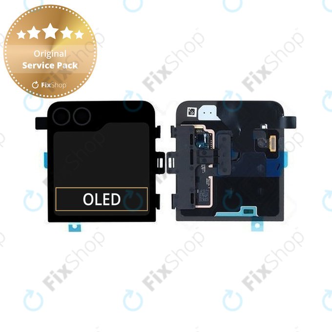 Samsung Galaxy Z Flip 6 F741B - LCD Display + Touch Screen + Frame (External) (Crafted Black) - GH97-30012E Genuine Service Pack
