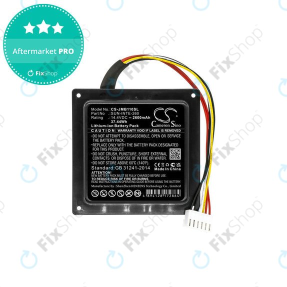 Battery for JBL Party Box 100, 2600mAh, Li-Ion, 14.4V, SUN-INTE-260, HQ